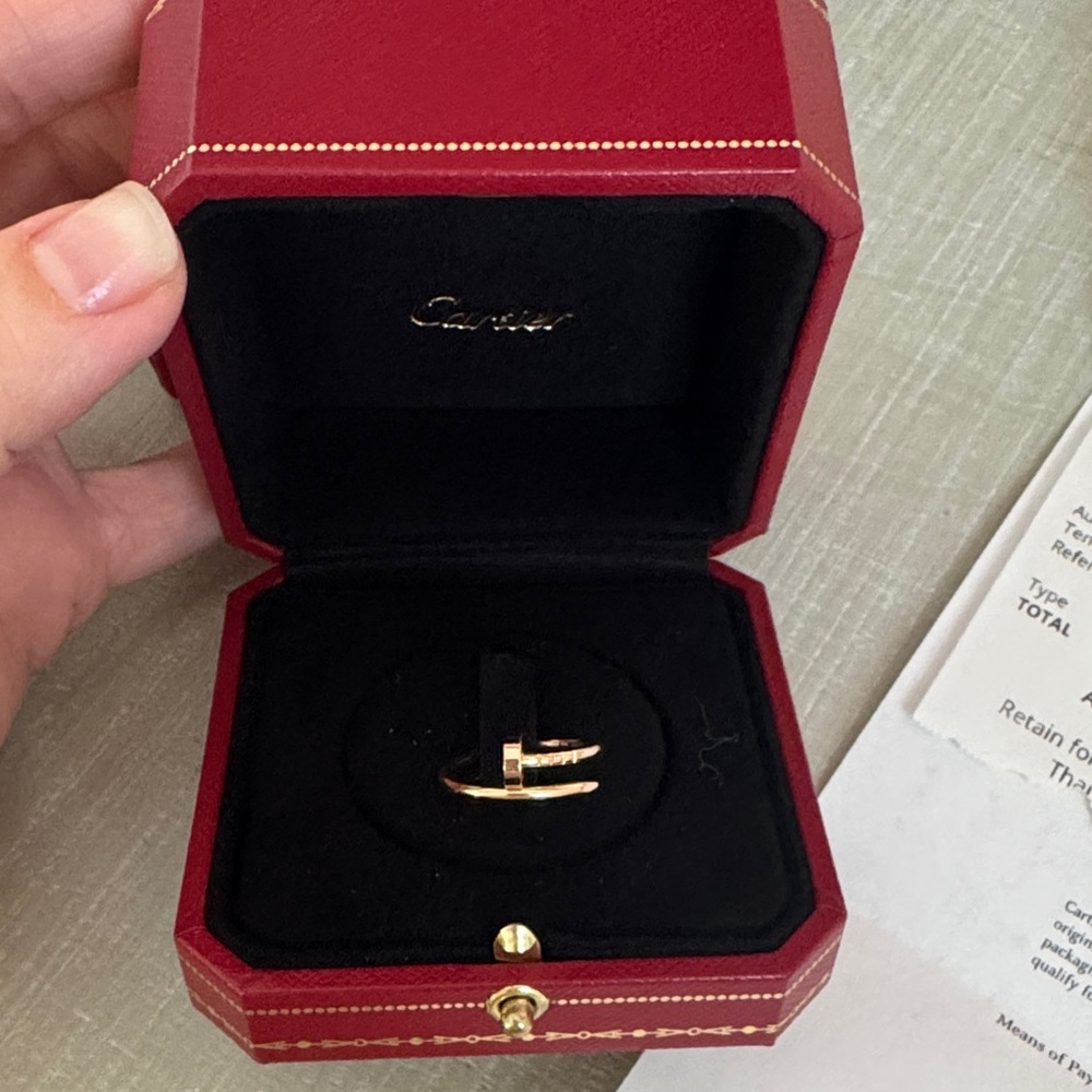 Cartier Gold just un clou nail ring rose gold